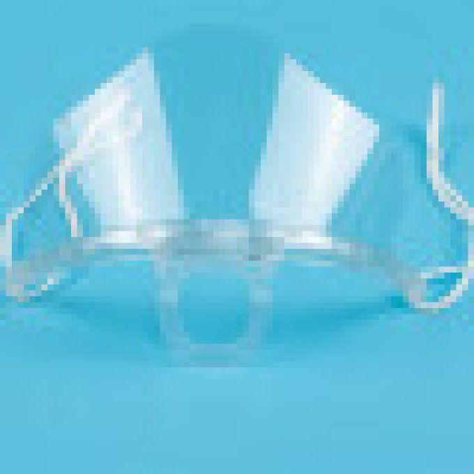 masque transparent plastique