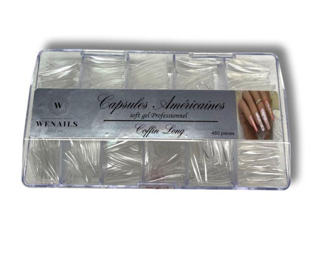 capsules américaines  taille L (long )" coffin" 480 pcs