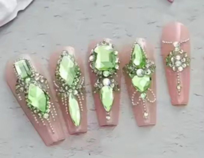 Compo strass VERT