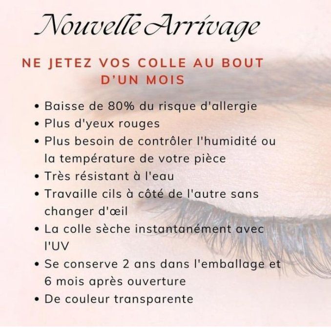 colle UV pour extension de cils